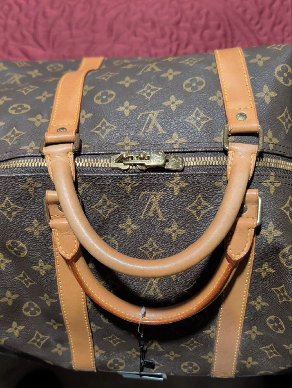 Louis Vuitton Brown Monogram Keepall 60 Boston Bag